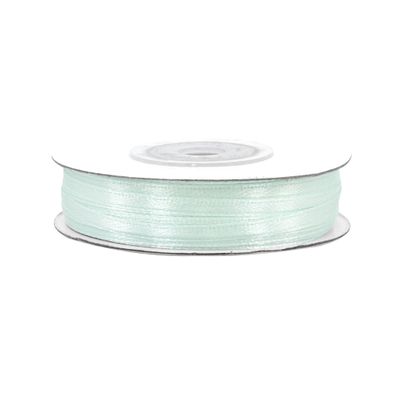 Satinband 3mm x 50m Rolle Helltürkis / Aqua
