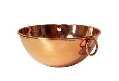 CopperGarden®“ ø24 cm Schlagschüssel aus Kupfer | 2,8 Liter Rührschüssel