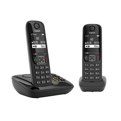 Gigaset AS690A Duo Festnetz-/Schnurlostelefon Anrufbeantworter DECT 2 Mobilteile