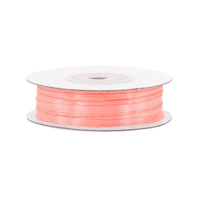 Satinband 3mm x 50m Rolle Koralle