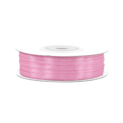 Satinband 3mm x 50m Rolle Rosa