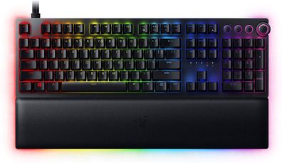Razer Huntsman V2 Analog Gaming Keyboard Optical Switches RGB USB-C UK Layout QWERTY