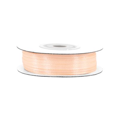 Satinband 3mm x 50m Rolle Apricot