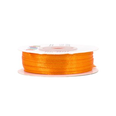 Satinband 3mm x 50m Rolle Orange