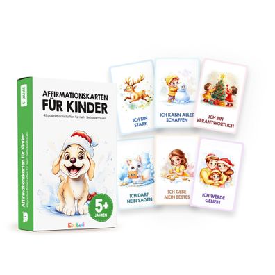 Hutter Affirmationskarten für Kinder: Winter | ab 5 Jahren | variabel