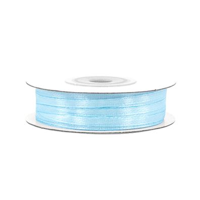Satinband 3mm x 50m Rolle Hellblau