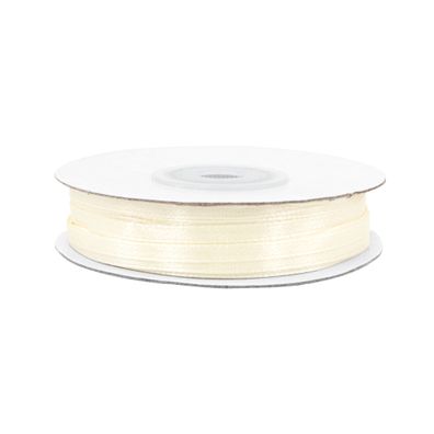 Satinband 3mm x 50m Rolle Creme