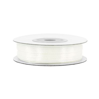 Satinband 3mm x 50m Rolle Ivory / Elfenbein