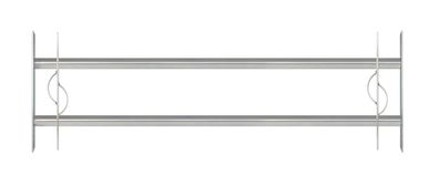 Alberts Fenstergitter Secorino Style 1000 - 1500 x 300 mm Ausziehgitter