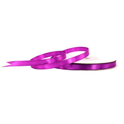 Satinband 6mm x 25m Rolle Lila Orchidee