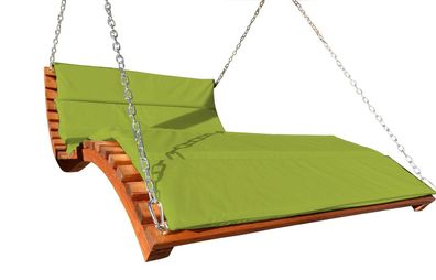 Design Hollywoodliege Gartenliege Hängeliege Doppelliege Modell ARUBA-LOUNG-GRÜN