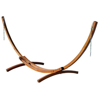 350cm Hängemattengestell Gestell aus Holz Lärche ohne Hängematte (nur Gestell)