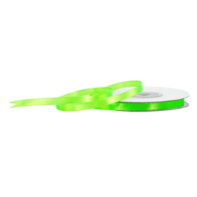 Satinband 6mm x 25m Rolle Hellgrün Neon