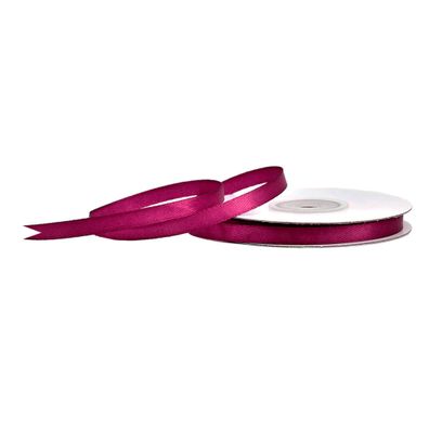 Satinband 6mm x 25m Rolle Weinrot / Bordeaux