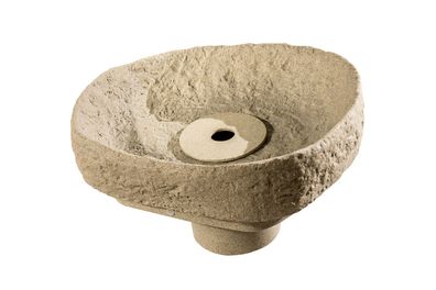GreenLife Springbrunnen-Set für den Dekor-Regenspeicher "Hinkelstein", sand