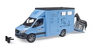 Bruder 02674 MB Sprinter Tiertransporter mit 1 Pferd