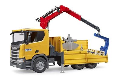 Bruder 03551 Scania Super 560R Baustellen-LKW Kran und 2 Paletten