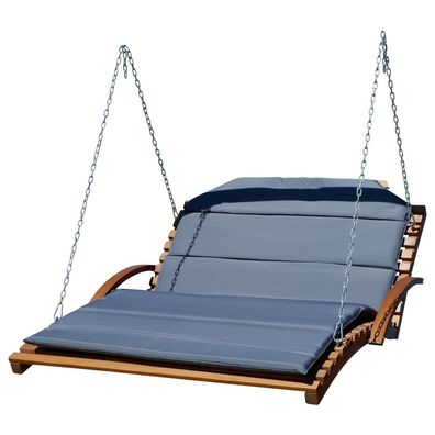 Design Hängeliege Doppelliege Hollywoodliege Holz MACAO-LOUNGER (ohne Gestell)