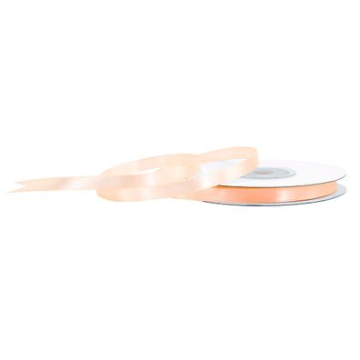 Satinband 6mm x 25m Rolle Apricot