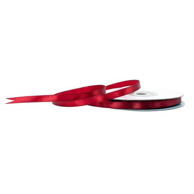 Satinband 6mm x 25m Rolle Bordeaux
