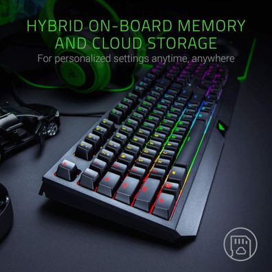Razer BlackWidow Gaming Keyboard Green Switches Chroma RGB ESP Layout - QWERTY