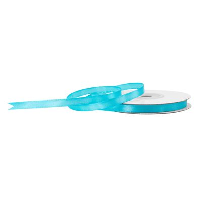 Satinband 6mm x 25m Rolle Helltürkis
