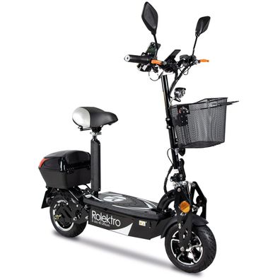 Rolektro E-Joy 45 E-Scooter Lithium Schwarz 48V-20AH Akku 1000 Watt