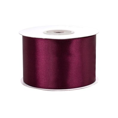 Satinband 50mm x 25m Rolle Weinrot / Bordeaux