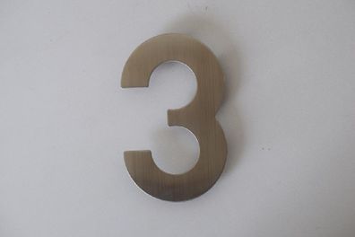 Bella Casa Edelstahl Hausnummer "3"