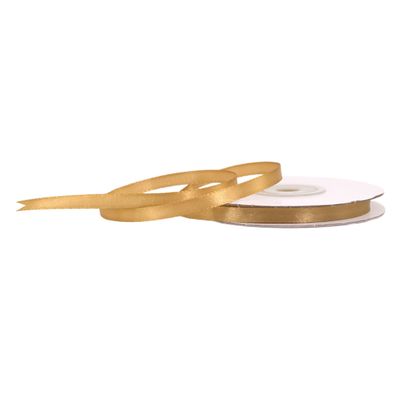 Satinband 6mm x 25m Rolle Hellgold
