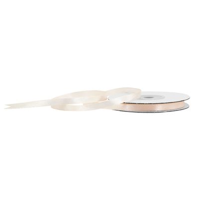 Satinband 6mm x 25m Rolle Champagner