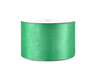 Satinband 50mm x 25m Rolle Jadegrün
