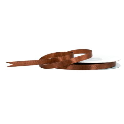 Satinband 6mm x 25m Rolle Braun
