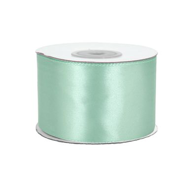 Satinband 50mm x 25m Rolle Helltürkis / Aqua