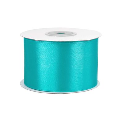 Satinband 50mm x 25m Rolle Helltürkis