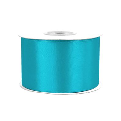 Satinband 50mm x 25m Rolle Türkis
