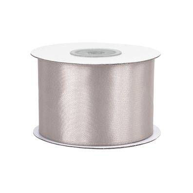 Satinband 50mm x 25m Rolle Taupe