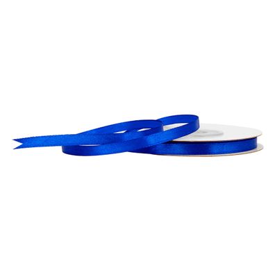 Satinband 6mm x 25m Rolle Blau