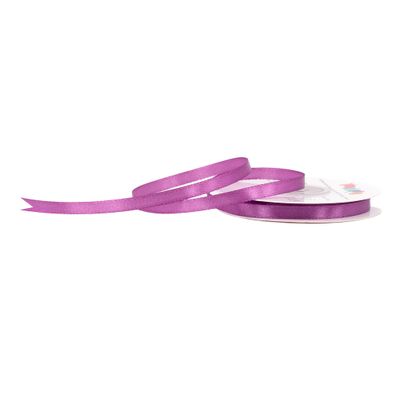 Satinband 6mm x 25m Rolle Dunkles Mauve