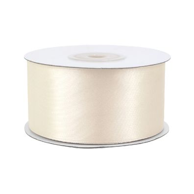 Satinband 38mm x 25m Rolle Champagner