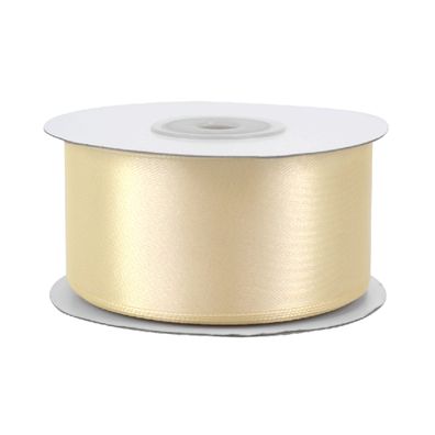 Satinband 38mm x 25m Rolle Dunkelcreme