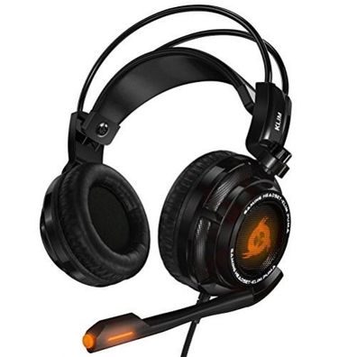 Klim Puma 7.1 Surround Sound USB Gaming Headset mit Vibration für PC PS4 PS5