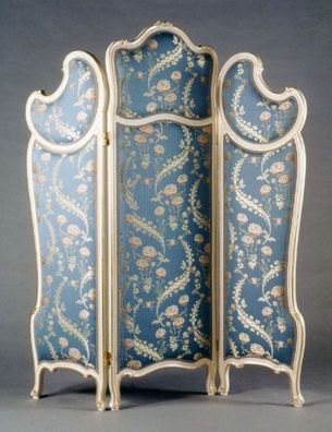 Casa Padrino Luxus Barock Raumteiler Blau / Mehrfarbig / Weiß / Gold - Prunkvoller M