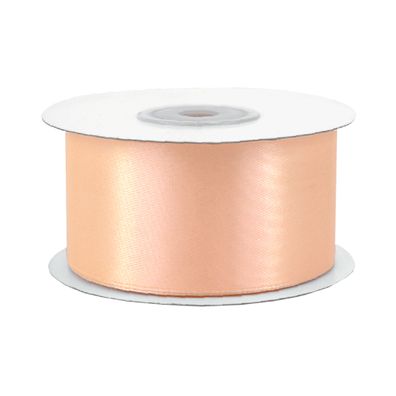 Satinband 38mm x 25m Rolle Apricot