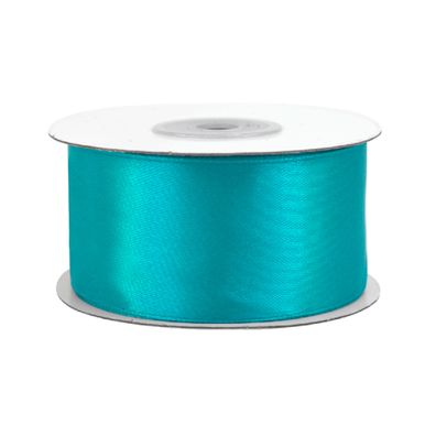 Satinband 38mm x 25m Rolle Türkis
