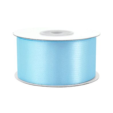 Satinband 38mm x 25m Rolle Hellblau