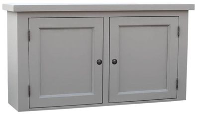 Casa Padrino Landhausstil Küchenhängeschrank Grau 120 x 31 x H. 65 cm - Landhausstil