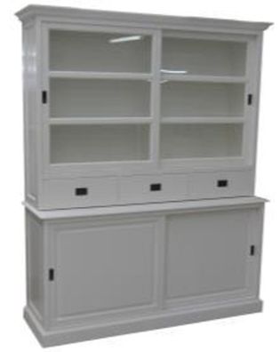 Casa Padrino Shabby Chic Landhaus Stil Schrank Buffetschrank 180cm ModF4 - Schrank Es