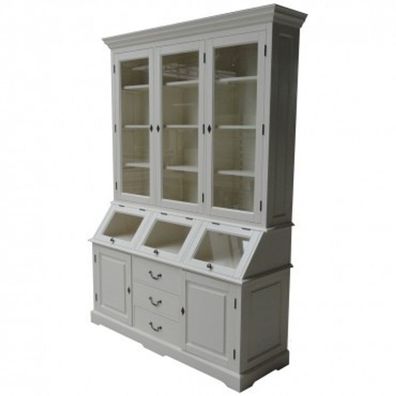 Casa Padrino Shabby Chic Landhaus Stil Schrank Buffetschrank 160cm ModF5 - Schrank Es