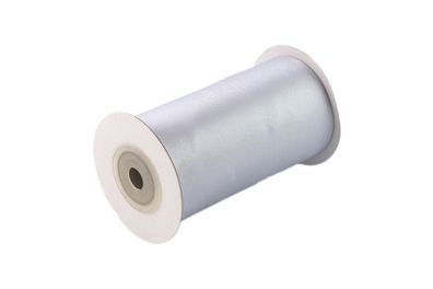 Satinband 100mm x 10m Rolle Silber / Grau